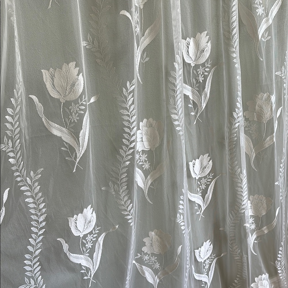 Floral Sheer Curtain